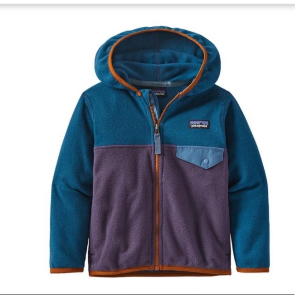 PATAGONIA Micro D Snap-T Jacket Fleece Full Zip Hoodie Jacket Toddler Size 2